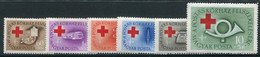 HUNGARY 1957 Postal Officials Hospital Charity  MNH / **.  Michel 1490-95 - Unused Stamps