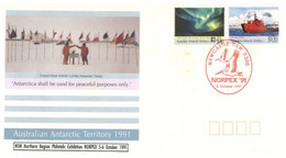 (QQ 10) Australia -  AAT 1991 - Norpex 91 FDC (red Postmark Only) - FDC