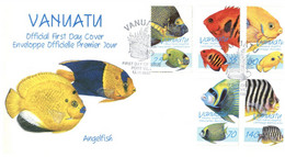 (QQ 10) Vanuatu - Fish FDC - 1997 ( POISSONS ) - Peces