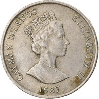 Monnaie, Îles Caïmans, 25 Cents, 1987, TTB, Copper-nickel, KM:90 - Iles Caïmans
