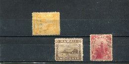 Hawaï 1894 Yt 63-65 - Hawai