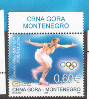 6-21 2006  CRNA GORA MONTENEGRO OLYMPIADI TORINI SPORT  EISKUNSTLAUF  MNH - Winter 2006: Torino