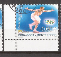 6-21 2006  CRNA GORA MONTENEGRO OLYMPIADI TORINI SPORT  EISKUNSTLAUF  USED - Hiver 2006: Torino