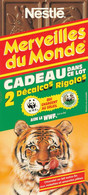 Rare Nestlé Les Merveilles Du Monde 2 Décalcos Rigolos WWF - Chocolat