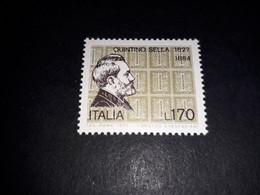 ITAMIX29 REPUBBLICA ITALIANA 1977 150'' ANNIVERSARIO NASCITA QUINTINO SELLA "XX" - 1971-80: Mint/hinged