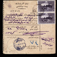 A7054) Osmanisches Reich / Türkei - Postanweisung (money Order) Vom 11.04.24 Mit 2x 10 Piaster - Brieven En Documenten