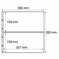 Kunststoffhüllen MAXIMUM, Für Neue Postkarten, Zwei Geteilt, Schwarz - Clear Sleeves