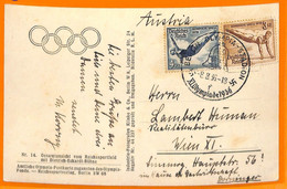 Aa2888 - Germany - POSTAL HISTORY - 1936 Olympic Games SPECIAL POSTMARK Postcard - Sommer 1936: Berlin