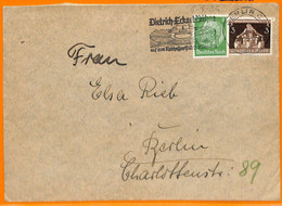 Aa2889 - Germany - POSTAL HISTORY - 1936 Olympics/ Theatre POSTMARK On COVER - Sommer 1936: Berlin