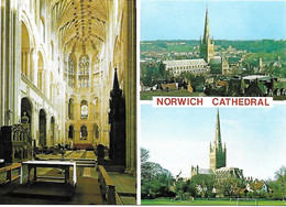 NORWICH CATHEDRAL, NORWICH, NORFOLK, ENGLAND. UNUSED POSTCARD  Box1j - Norwich