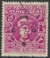 Cochin(India). 1946-47 Raja Ravi Varma. Official. 1a3p Used. SG O82 - Cochin
