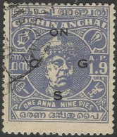 Cochin(India). 1946-47 Raja Ravi Varma. Official. 1a9p Used. SG O83 - Cochin