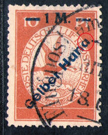 Flugpostmarke 1912 - Nr. IV F - "gelber Huna" Gebraucht - Poste Aérienne