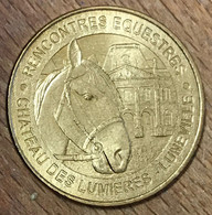 54 CHÂTEAU DES LUMIÈRES LUNÉVILLE CHEVAL MDP 2012 MÉDAILLE MONNAIE DE PARIS JETON TOURISTIQUE TOKENS MEDALS COINS - 2012