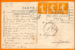 Aa2920 - FRANCE - POSTAL HISTORY - 1924 Olympic Games POSTMARK On Postcard - Ete 1924: Paris