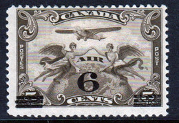 Canada 1932 Single 5c Definitive Air Stamp With 6 Cent Overprinted On It In Mounted Mint - Neufs