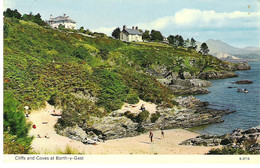 CLIFFS AND COVES AT BORTH-Y-GEST, GWYNEDD, WALES. Circa 1976 USED POSTCARD Z2 - Contea Sconosciuta