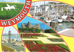 SCENES FROM WEYMOUTH, DORSET, ENGLAND. USED POSTCARD Z2 - Weymouth