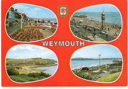 VARIOUS SCENES FROM WEYMOUTH, DORSET. Circa 1985 USED POSTCARD Z8 - Weymouth