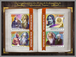 NIGER 2021 MNH Albert Einstein Rabindranath Tagore M/S - OFFICIAL ISSUE - DHQ2121 - Albert Einstein