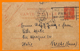 Aa2925 - FRANCE - POSTAL HISTORY - 1924 Olympic Games POSTMARK On STATIONERY - Estate 1924: Paris