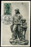 France N° 504 Carte Maximum, Oblitération Salon De La Marine,  1943 - 1940-49