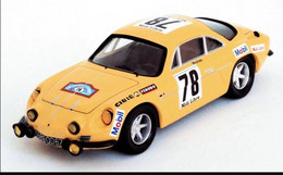 Alpine Renault A110 - Midi Libre - Bob Wollek/M. Grandrive - Criterium Des Cevennes 1969 #78 - Troféu - Trofeu