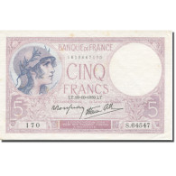 France, 5 Francs, Violet, 1939, 1939-10-19, TTB+, Fayette:4.12, KM:83 - 5 F 1917-1940 ''Violet''