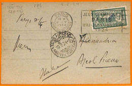 Aa2933  - FRANCE - POSTAL HISTORY - 1924 Olympic Games POSTMARK On Postcard - Ete 1924: Paris