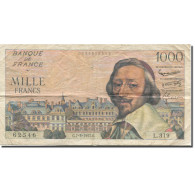 France, 1000 Francs, Richelieu, 1957, 1957-03-07, TTB, Fayette:42.25, KM:134b - 1 000 F 1953-1957 ''Richelieu''