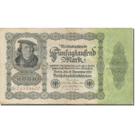 Billet, Allemagne, 50,000 Mark, 1922, 1922-11-19, KM:79, TTB - 50000 Mark