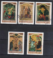 # JUGOSLAVIA YUGOSLAVIA - 1968 - Icon Religion - Art Painting - 5 Used Stamps - Autres & Non Classés