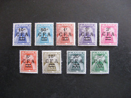 A).  REUNION:  TB Série De Timbres Taxe N° 36 Au N° 44 , Neufs XX . - Timbres-taxe