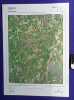 HOOGLEDE GITS ROESELARE ©1990 GROTE-LUCHT-FOTO 67x48cm KAART 1/10000 ORTHOFOTOPLAN TOPOGRAPHIE PHOTO AERIENNE R685 - Hooglede