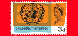 Nuovo - MNH - GB  UK GRAN BRETAGNA - 1965 - 20 Anni Dell'ONU - Nazioni Unite - Cooperazione - Emblema - 3 - Nuovi