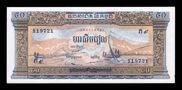 Camboya Cambodia 50 Riels 1956-1975 Pick 7d Sign 12 SC- AUNC - Cambodge