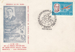 POLAR FLIGHTS, MOSCOW- SAN FRANCISCO ATTEMPTED POLAR FLIGHT, SPECIAL COVER, 1985, ROMANIA - Vols Polaires