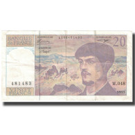 France, 20 Francs, Debussy, 1995, TTB, Fayette:66ter.1, KM:151h - 20 F 1980-1997 ''Debussy''