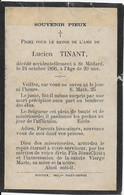 GC . Mr Lucien TINANT , Décédé Accidentellement à SAINT-MEDARD En 1896 à L' âge De 20 Ans . - Bertrix