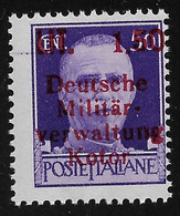 CATTARO- OCCUPAZ.TEDESCA -1944 Valore Nuovo Stl Da L.1,50 Su 50 C. Con Soprastampa NOT GUARANTEE - In Ottime Condizioni. - Duitse Bez.: Cattaro