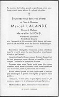 GC .  GEROUVILLE ..--  Mr Marcel LALANDE , GENDARME Pensionné , époux De Mme Marcelle MICHEL , 1905 / 1958 . - Meix-devant-Virton