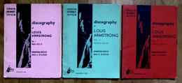 3 VOLUMES DISCOGRAPHY OF LOUIS ARMSTRONG - 1959 1960 - Autres & Non Classés