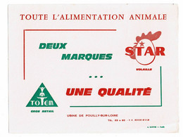 Buvard STAR Société Technique D'Alimentation Nouvelle Poule Oeufs TOTEM Poully Sur Loire - Farm