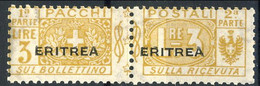Eritrea 1917-24 Pacchi Sassone N. 16 - L. 3 Giallo MNH Cat. € 24 - Eritrea