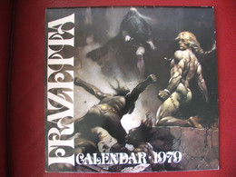 Frank Frazetta Calendrier 1979 Très Bon état Complet - Grand Format : 1971-80