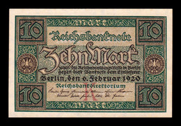 Alemania Germany 10 Mark 1920 Pick 67a SC- AUNC - 10 Mark