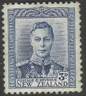 New Zealand. 1938 KGVI. 3d MH. SG 609 - Ongebruikt