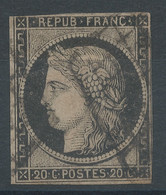 Lot N°61479  N°3, Oblitéré Grille De 1849 - 1849-1850 Cérès