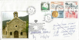 Lettre D'Andorre Adressée à MALTA Pendant Confinement Covid19 Andorra, Return To Sender - Máquinas Franqueo (EMA)