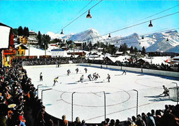 ►     CPSM  Patinoire  Olympique  Ice Rink  Partie De Hokey Villars Sur Ollon - Pattinaggio Artistico